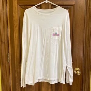 Vinyard vines long sleeve white tee.  Large